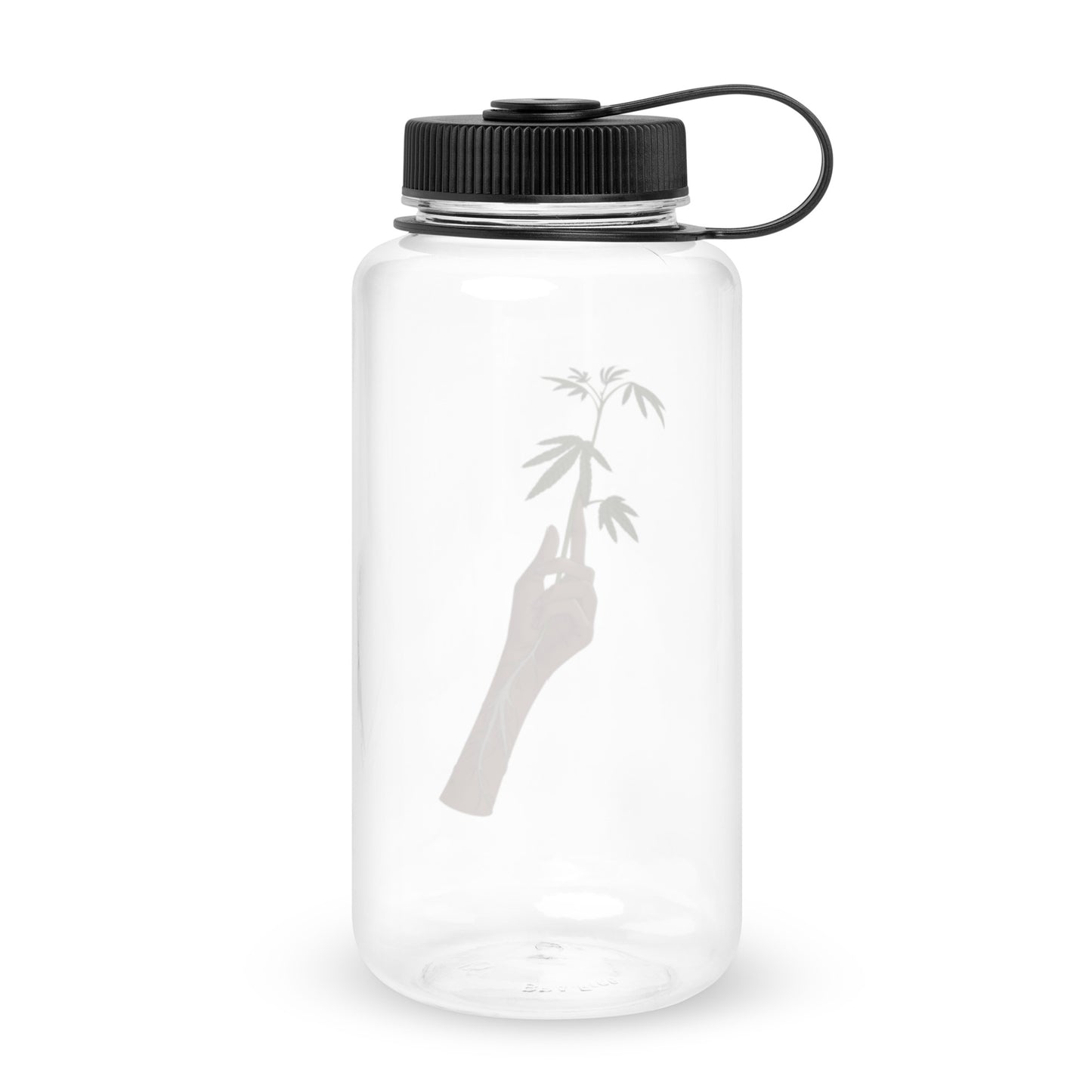 Wide mouth plastic water bottle