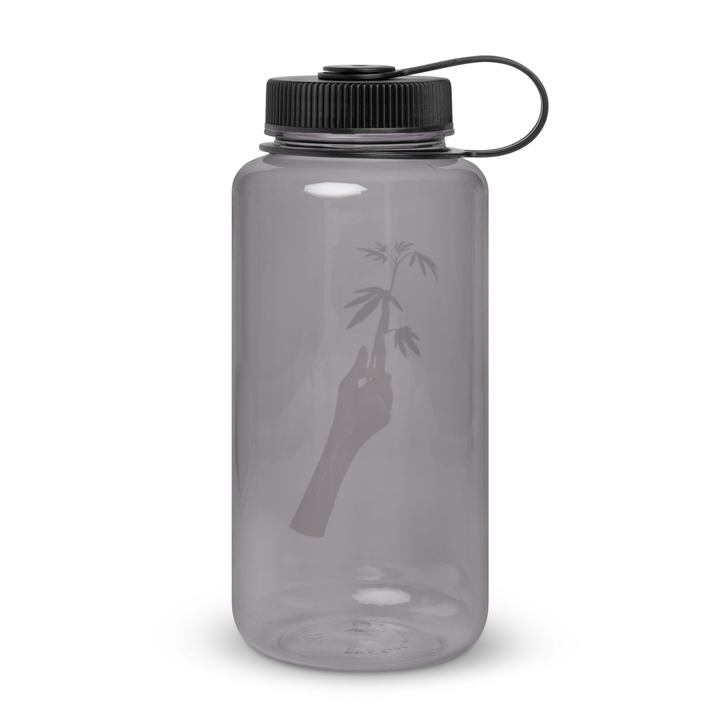 Wide mouth plastic water bottle