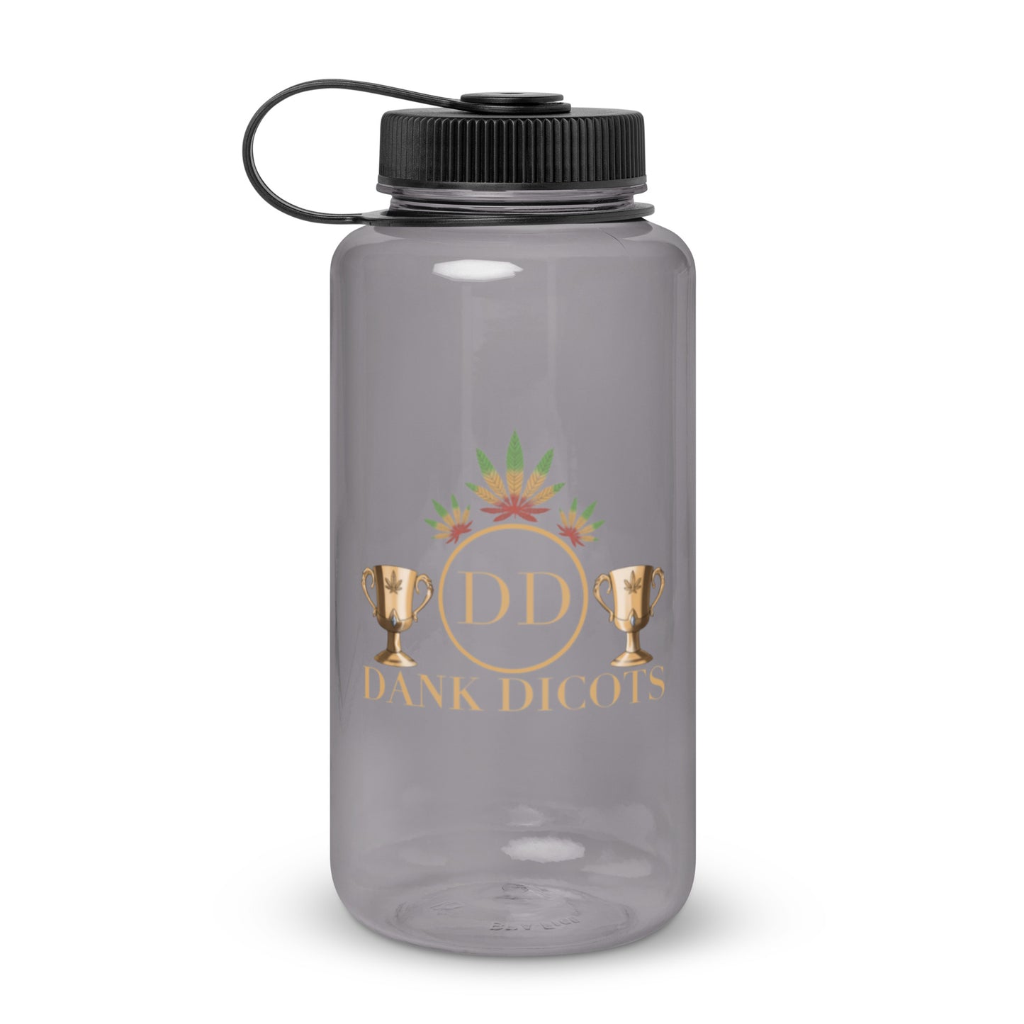 Wide mouth plastic water bottle