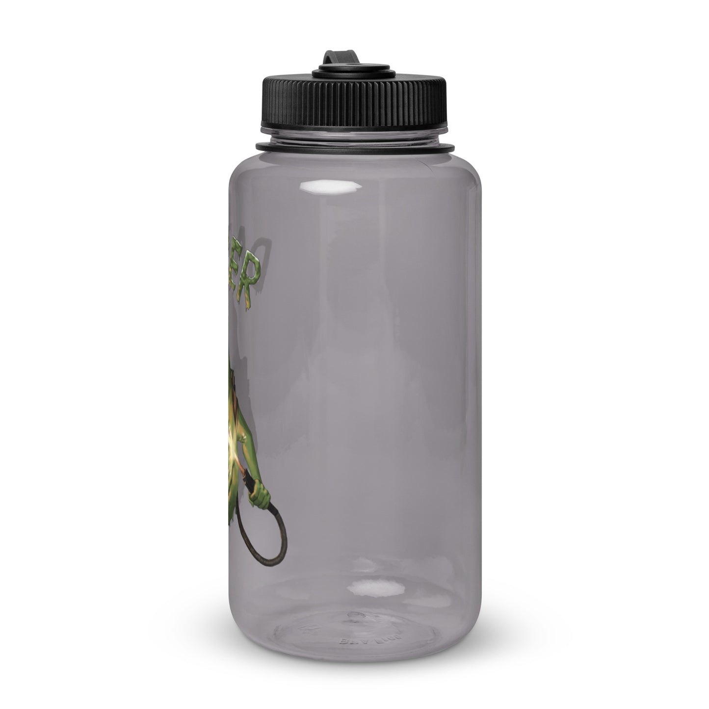 Wide mouth plastic water bottle