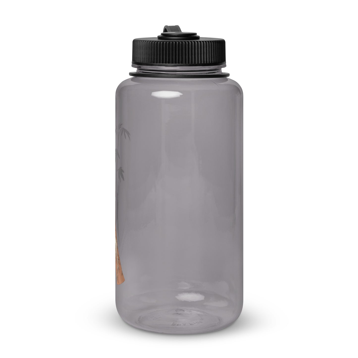 Wide mouth plastic water bottle