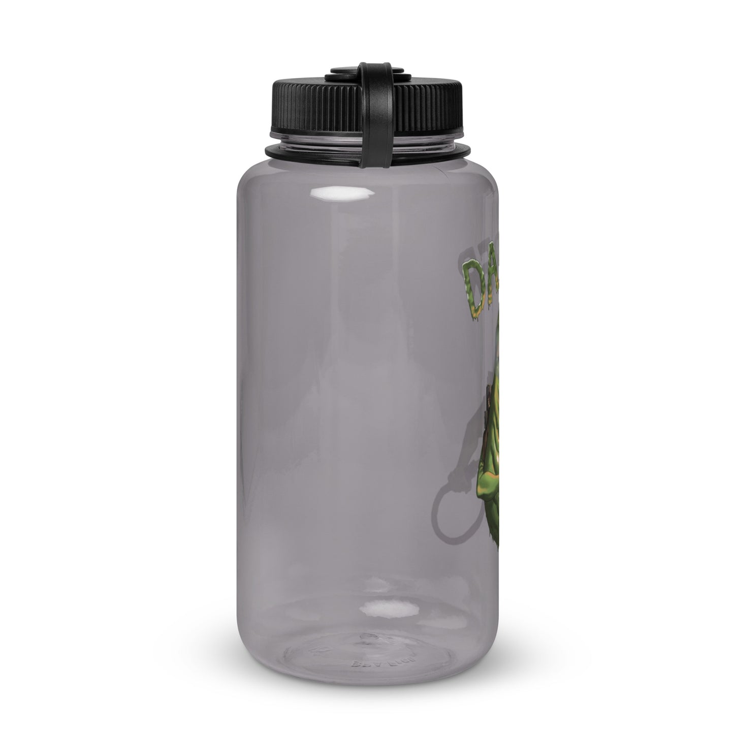 Wide mouth plastic water bottle