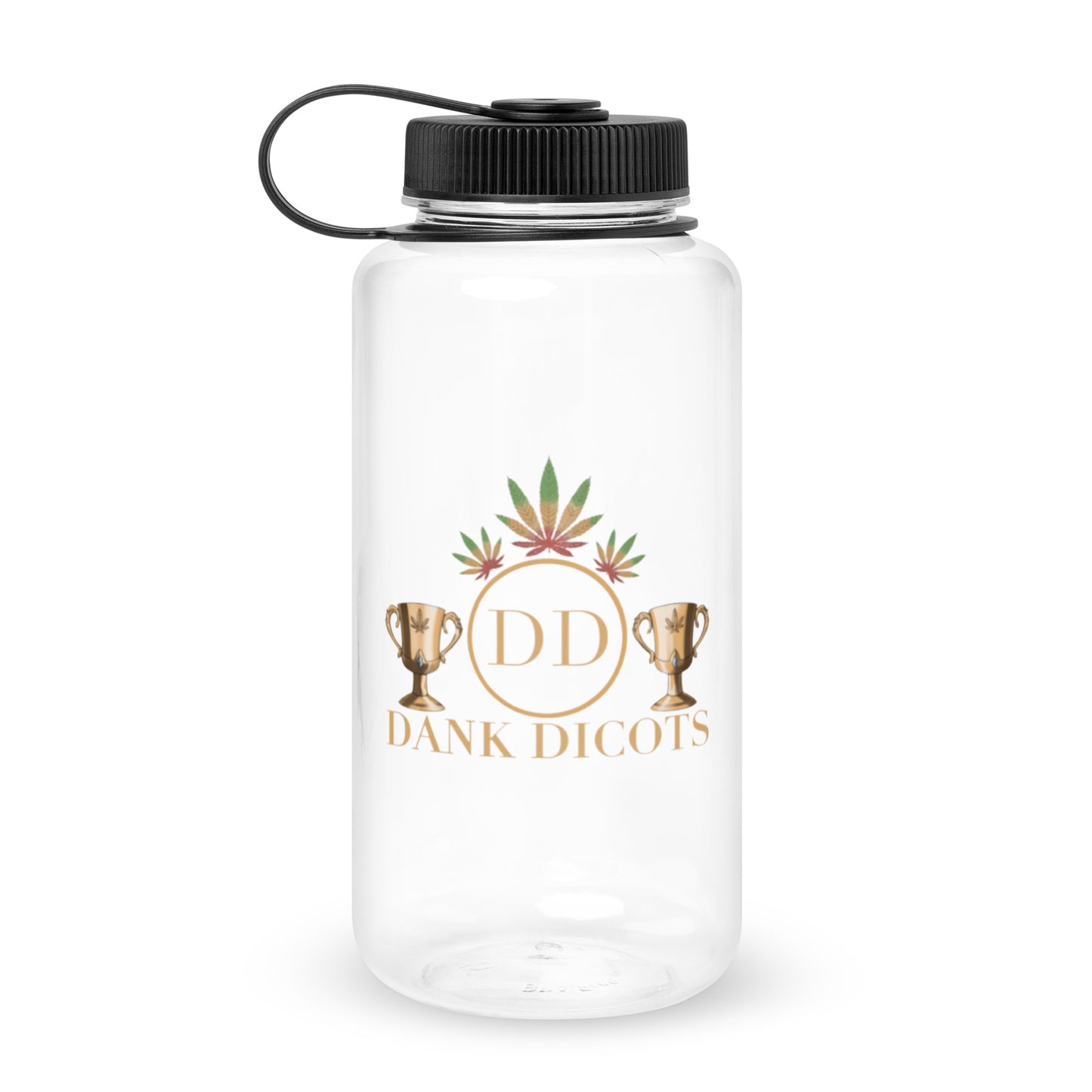 Wide mouth plastic water bottle