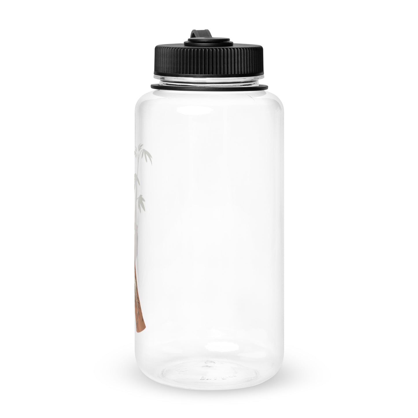 Wide mouth plastic water bottle