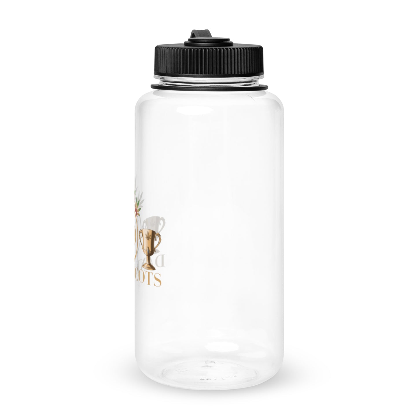 Wide mouth plastic water bottle