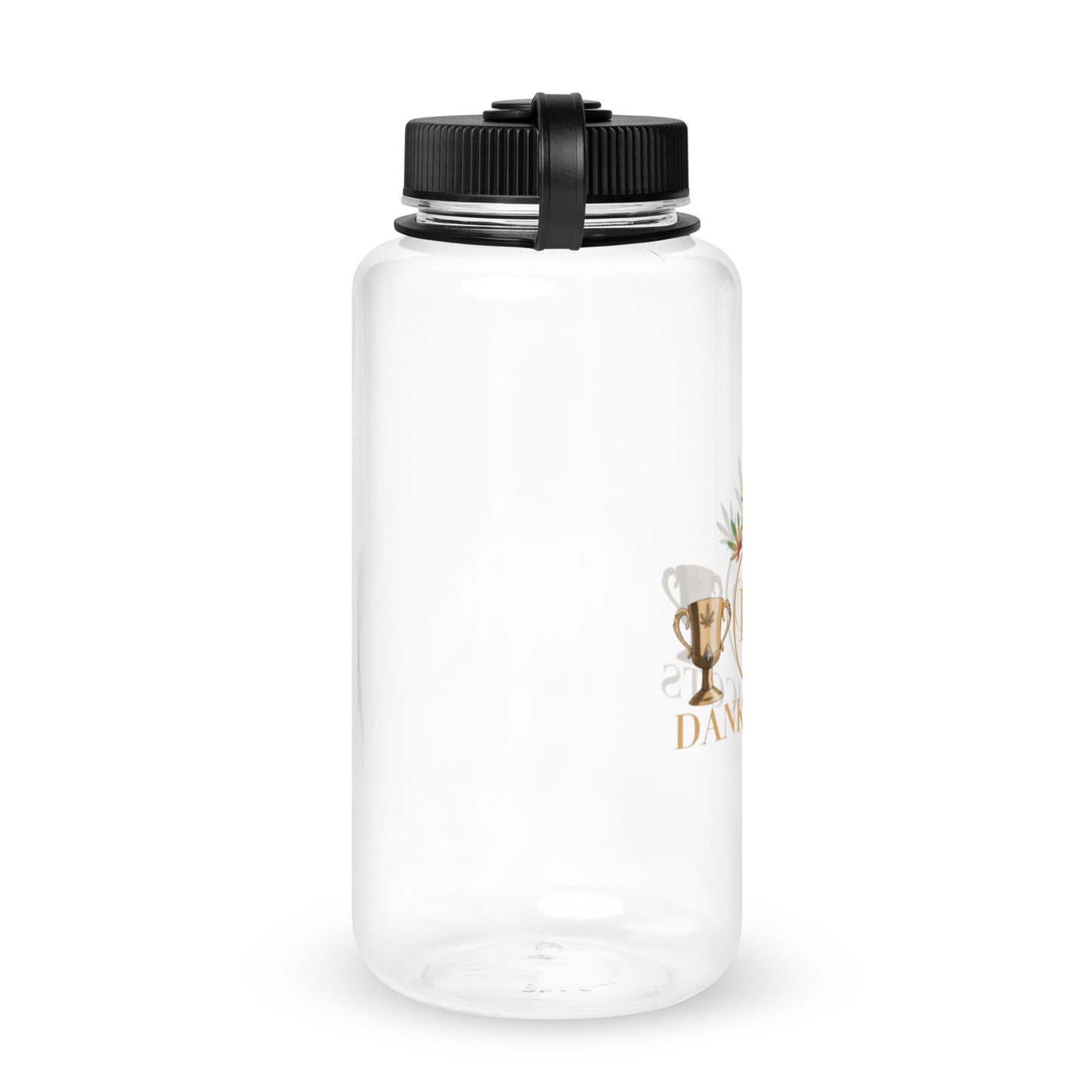 Wide mouth plastic water bottle